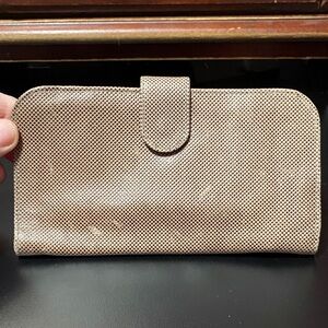 Textured vintage Mundi leather Beige Wallet